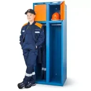 Vestiaire pompier JUNIOR avec casier sécurisé - 60 cm de largeur_1