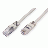 Cordon VALUE Cat.6A (Classe EA) / 10 Gigabit UTP, gris, 5 m_1
