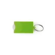 Porte-clés publicitaires jetons 'Basic' - plastique durable - 4,8 x 3 x 0,4 cm - plusieurs coloris_1