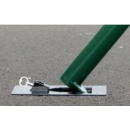 Potelet rabattable robuste - SOLIBLOC - verrouillage clé triangle - 5 modèles disponibles_1