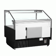 Vitrine comptoir spécial poisson 1250 mm noire -1 à +5 °C | TEFCOLD SOCA-F12590B_1