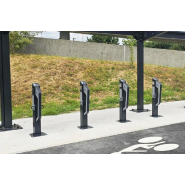 Borne e-Park VAE - Recharge et sécurisation pour 2 vélos électriques - Modèle breveté et construction durable_1