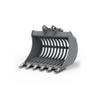 Godet squelette GSQ28-600AS pour minipelle 1,8-2,8T - Uniter 45 - largeur 600 mm_1