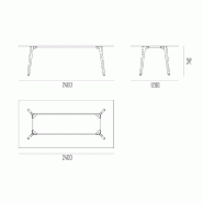 Table de réunion rectangulaire Arky - Oui, Blanc, Cerisier_1