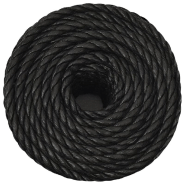 Vidaxl corde de travail noir 12 mm 50 m polypropylène 153017_1