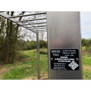 Station échelle horizontale en acier inoxydable - Référence SEH10 - 2m20 de hauteur standard_1