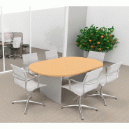 Table de réunion ovale Kate - Mobel Linea - 200, Poirier_1