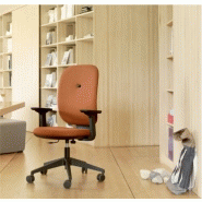 Fauteuil ergonomique Alaia - dossier tapissé ou résille, 3 mécanismes, 2 types d'accoudoirs_1