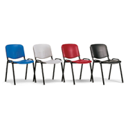 Chaise empilable avec dossier résille - RUMBA - différents modèles et options disponibles_1