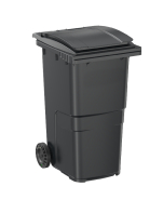 Conteneur 240 L - Fabrication Française - Bac roulant PEHD injecté - Norme EN 840 - 2 roues 200 mm - Coloris anthracite - Préhension frontale_1