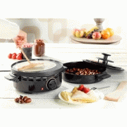 Crêpière combinée avec grill intégrée pour une cuisine variée