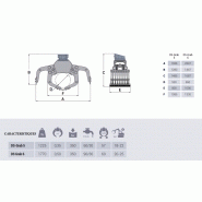 Pinces de démolition DS Grab 6 - Intermercato - Pour pelles de 20 à 25 tonnes, ouverture 2,34 m_1