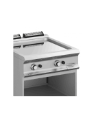 Plancha gaz - plaque lisse en chrome sur placard ouvert - FTBG98ALC - Gamme DOMINA PRO 900_1