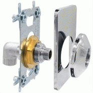 Platine Easy Fix WC universel à visser 15x21 - Système breveté avec finition chromée et sortie mâle 12x17_1