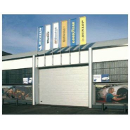 Porte sectionnelle industrielle motorisée - Panneaux sandwich 40 mm anti-pincement - Joint d'étanchéité - Norme EN13241-1_1