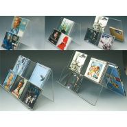 Présentoir CD - Eure Film - Support-multi en altuglas transparent, simple ou double face, plusieurs capacités_1