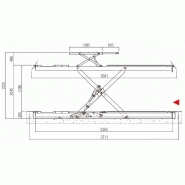 Rz50splctltiw pont élévateur prise sous roues encastré 5t avec levage auxiliaire et chemin de 5260mm_1