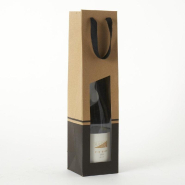 Sac kraft 1 bouteille Seduction Line 9,5x9,1X38,5cm - par 10_1