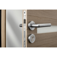 Serrure à encastrer Monomax NF - Têtière inox, coffre acier embouti, pêne galvanisé_1