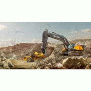 Pelle sur chenilles EC750E pour excavation de matériaux durs