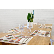 Set de table pure cellulose 70g/m2 motif Madras 31x43cm - par 2000_1