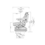 Siège de tracteur - Grammer AG Maximo Dynamic tissu - course de la suspension : 120 mm - 53082_1