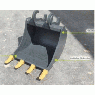 Godet standard et renforcé Fravizel pour mini chargeuses - Matériau résistant et design performant_1