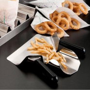 Pelle à frites 2 poignées en inox 20x5x22,5cm_1