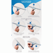 Raclette vitre complète Articulée GLOSS-W Prime Bleu 25 cm Uni-Connect_1