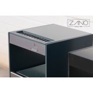 03.061.1.Sn - Poubelle urbaine simple avec cendrier - Zano - Structure en acier ou inox, 52L_1