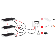 Kit solaire 450W 12V pour camping-car Uniteck - 3 panneaux monocristallins, régulateur MPPT, fixation incluse_1