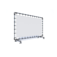 Stand d'exposition sur pieds réglables - Bâche Tendue - So-Stand_1