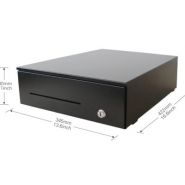 Tr345 - Tiroir caisse Oxhoo - acier avec fente pour chèques, 6 compartiments billets et 8 pièces amovibles - 345 x 422 x 130 mm_1