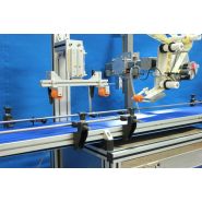 Étiqueteuse automatique par-dessus à rabat - ESA - Cadence jusqu'à 60 produits/min - Pose d'étiquettes inviolabilité pour secteurs agroalimentaire et cosmétique_1