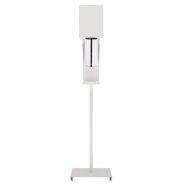 Station de désinfection des mains sanimains automatique - adzeo sas - dimensions : 380 × 380 × 1630 mm_1