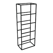 Structure autoportante 6 tablettes L64,2xP39,2xH177cm - noir mat - Collection CUBIK_1