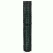 Vidaxl grillage acier galvanisé et revêtement en pvc 25 x 1 m vert 140439_1
