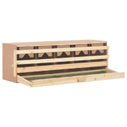 Vidaxl pondoir 5 compartiments 117x33x38 cm bois de pin massif 170660_1