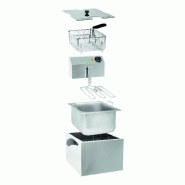 Friteuse de table sans robinet de vidange 1 cuve 8 L L2G_1