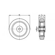 Roue forte charge à bandage, antistatique_1