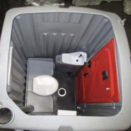 WC chimique neuf - vanne de raccordement et lave-mains - dimensions : H 246 cm, L 109 cm, P 112 cm_1