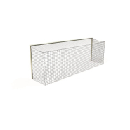 Filets de but de foot à sceller à 11 européen 3mm blanc - Matière résistante aux UV - Taille standard - Filets avec nœuds pour une meilleure résistance tenue du filet_1