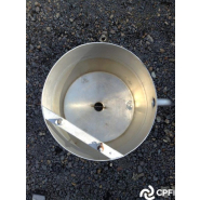 Bac de lancement ALFA LAVAL-TETRA PAK 80 L - 4965 - 800 mm HT, 500 mm Diam, 63.5 mm Diam vidange_1