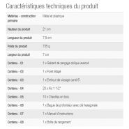 Gabarit de perçage oblique avancé T4 - Silverline Limited - 735 g - Pince de serrage intégrée et guides en acier trempé_1
