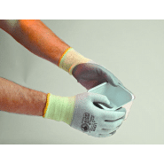 Gants de manutention et anti-coupures niveau 4-C - Tricoté sans couture - Enduction CLEAN PU® - Marque Romus_1
