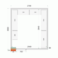Kit de rayonnage pour Chambres Froides Tefcold CRPF2730_1
