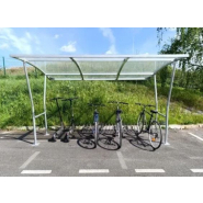 Abri Vélos Véloroof Toiture tôle polycarbonate translucide_1