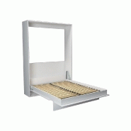 Armoire lit escamotable Kompact - ouverture assistée, coloris blanc mat, couchage 160x200 cm - gain de place et fabrication européenne_1