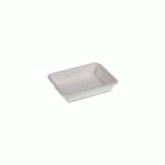 Barquette menu laminage en pulpe de canne - Naturesse - 1 compartiment - 22,7 cm - NN03060044_1