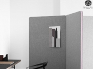 Cloison acoustique sur pied - Mahora EDGE - mobile ou fixe avec aimants intégrés_1